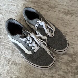 Van’s Gray and White Women's Sneakers